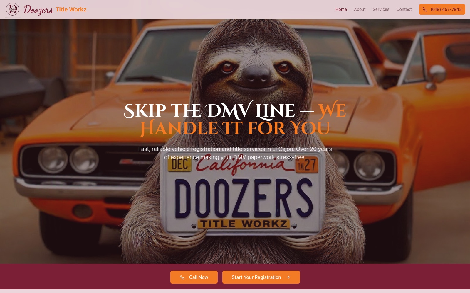 Doozers Title Workz website