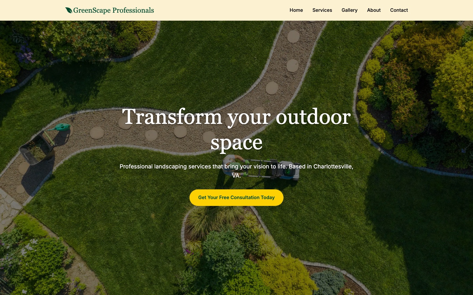 GreenScape Professionals website